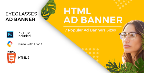 Eyeglasses Ad Banners icon
