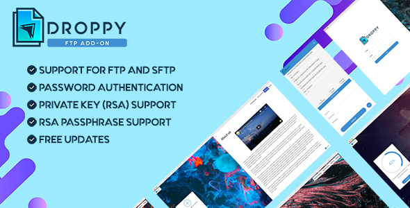 FTP - Droppy online file transfer and sharing icon
