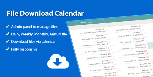 File Download Calendar icon