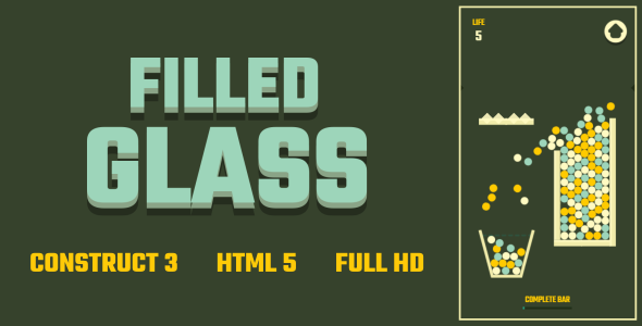 Filled Glass - HTML5 Game (Construct3) icon