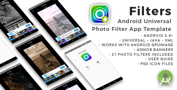 Filters | Android Universal Photo Filters App Template icon