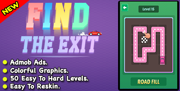Find The Exit + Best Car Puzzle Game For Android + Ready For Publush icon