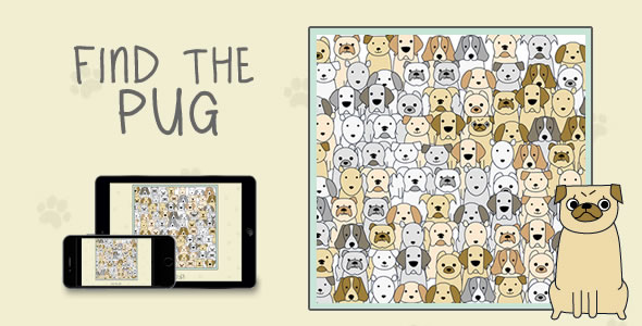 Find The Pug - HTML5 Game icon