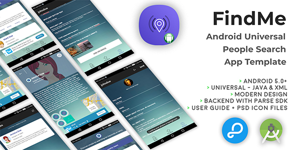 FindMe | Android Universal People Searching App Template icon