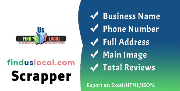 FindUsLocal.com Scraper : Business Information Extraction icon