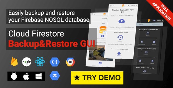 Firestore Backup & Restore GUI icon