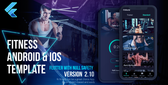 Fitness App Template Android and iOS | Workout App | FLUTTER | Fit Fitness icon