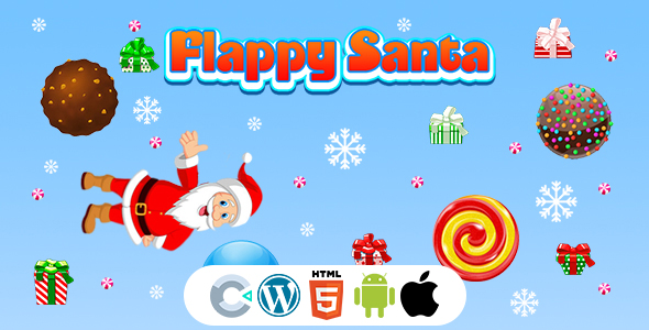Flappy Santa Game (Construct 3 | C3P | HTML5) Christmas Game icon
