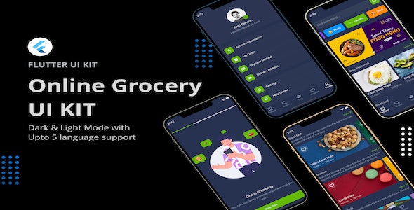 Flutter Online Grocery UI Kit icon