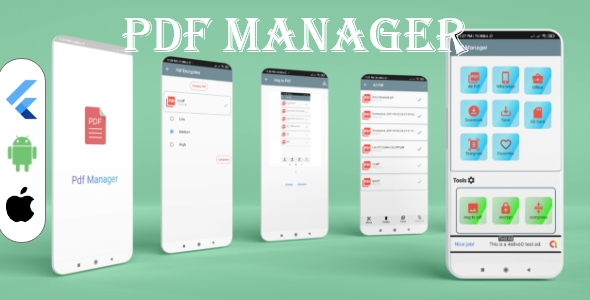 Flutter PDF Manager & Editor with Admob ads icon