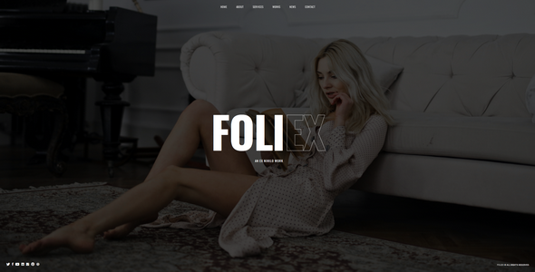 Foliex - One Page Portfolio WordPress Theme icon