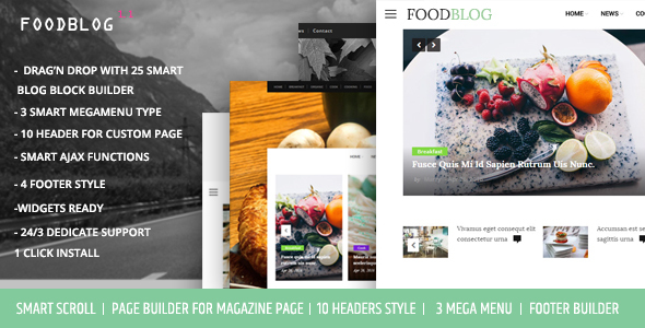 FoodBlog - Personal Blog and Magazine WordPress Theme icon