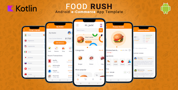 FoodRush | Android eCommerce App Template icon