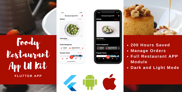 Foody - Restaurant Mobile App Flutter iOS & Android UI Kit icon