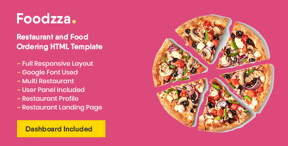 Foodzza - Restaurant and Food Ordering HTML Template icon