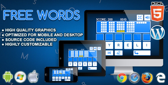 Free Words - HTML5 Word Game icon