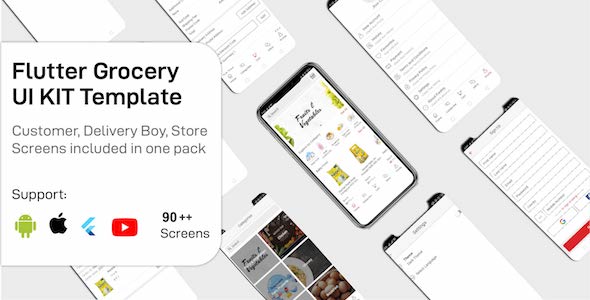 Freshly - Grocery Flutter App UIKIT Customer, Rider And Store All In One icon