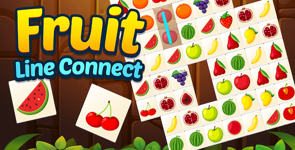 Fruit Line Connect + Top Puzzle Game + Ready For Publish (Android + IOS) icon