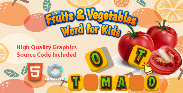 Fruits & Vegetables Word for Kids icon