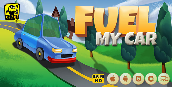 Fuel My Car| Educational Fun Game (Construct) icon