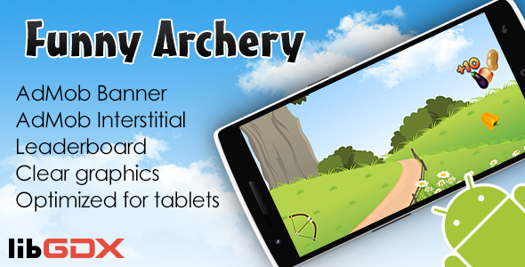 Funny Archery with AdMob and Leaderboard icon