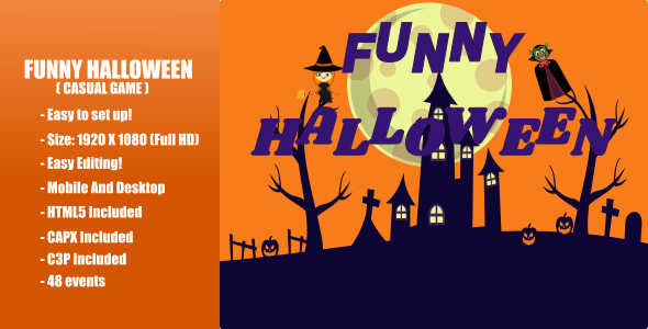 Funny Halloween | Construct 3 | C3P icon