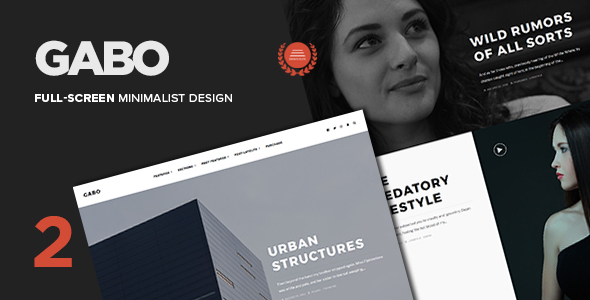 Gabo - Minimalist & Full-Screen WordPress theme icon
