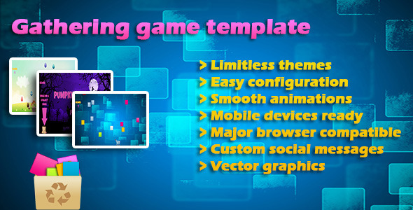 Gathering items game Template, Jquery & Tweenmax icon
