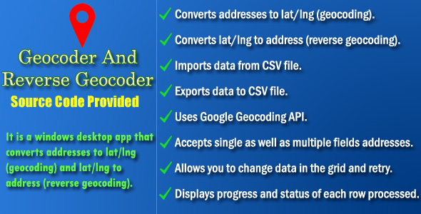 Geocoder and Reverse Geocoder - Source Code icon