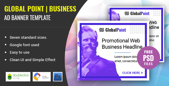 Global Point | Business HTML 5 Animated Google Banner icon