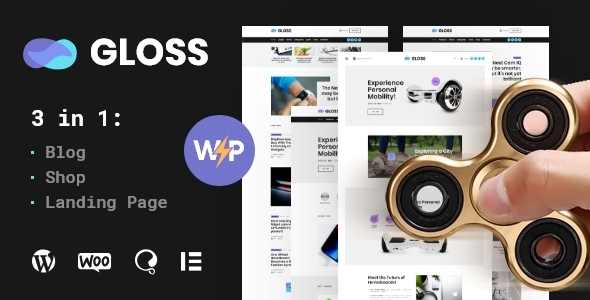 Gloss | Viral News Magazine WordPress Blog Theme + Shop icon