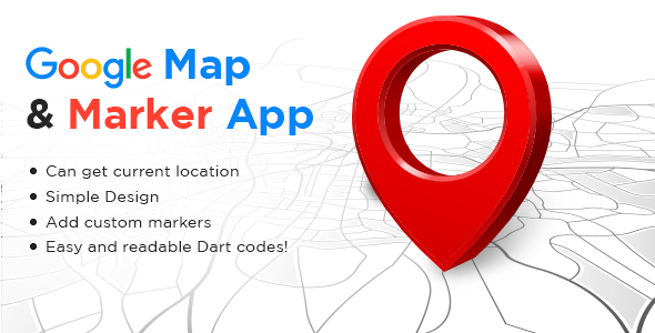 Google Map & Markers Flutter App icon