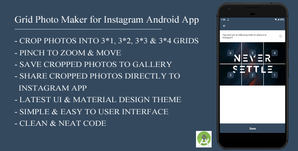 Grid Photo Maker for Instagram Android App icon