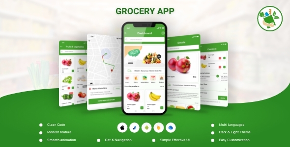 Grocery store app - Flutter support 2.8.1 icon