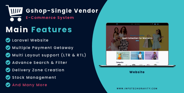 Gshop - Single vendor ecommerce website icon