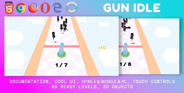 Gun Idle. Mobile, Html5 Game .c3p (Construct 3) icon