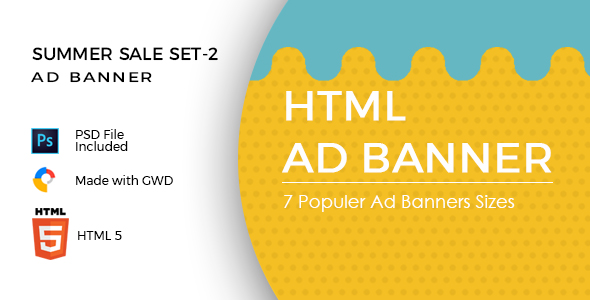 HTML Ad Banners - Summer Sale Set 2 icon