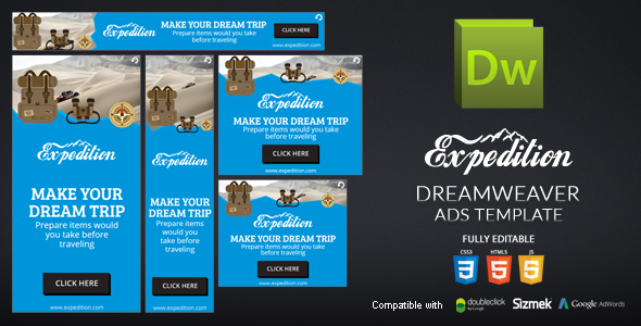 HTML5 Banner Dreamweaver Template v3 icon