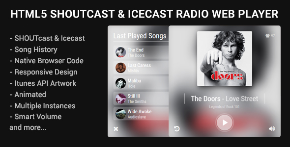 HTML5 Shoutcast & Icecast Radio Web Player icon
