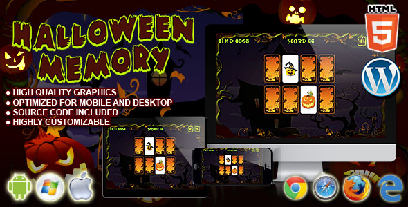 Halloween Memory - HTML5 Puzzle Game icon