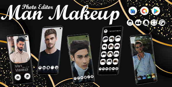 Handsome Men Makeup Photo Editor - Best Man Makeup Photo App - Men Stylish Photo - Man Makeover App icon