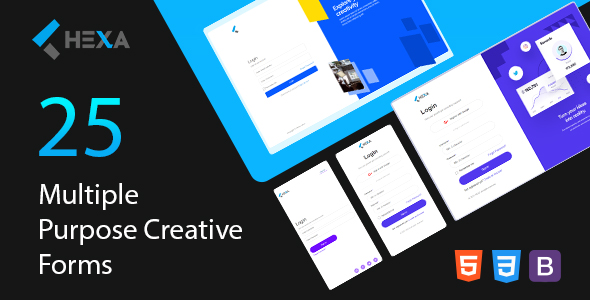 Hexa - The Ultimate Login & Registration HTML5 Forms icon