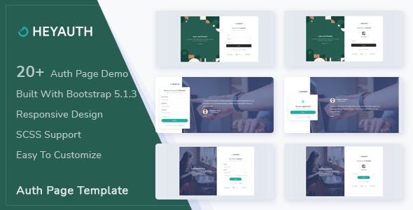 Heyauth - Authentication HTML5 Pages Template icon