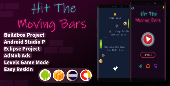 Hit The Moving Bars ( BuildBox Project + Admob + Bbdoc )
