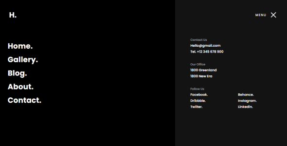 Hopper - Full Width Toggle Menu icon