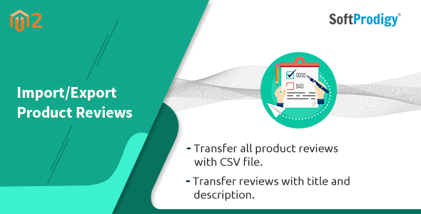 Import/Export Product Reviews Magento2 Extension icon