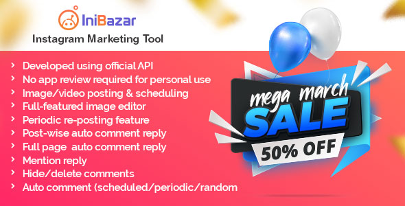IniBazar - Instagram Post Scheduler & Marketing Tool (SaaS Platform)