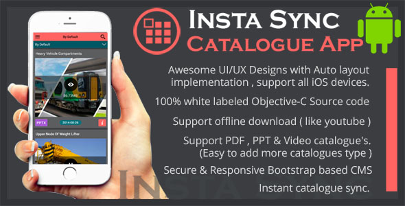 Insta Sync Catalogue Utility Android App using CouchDB . icon