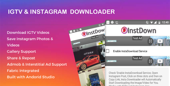 Instagram and IGTV Photo Video Downloader icon
