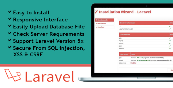 Installation Wizard - Laravel icon